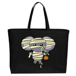 Mummy Elephant Trick Or Treating Costume Cute Halloween Gift Cotton Canvas Jumbo Tote