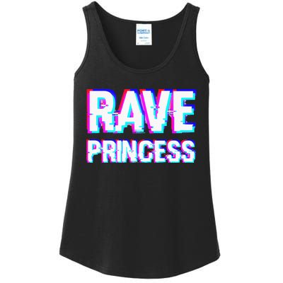 Music EDM Techno Rave Princess Ladies Essential Tank