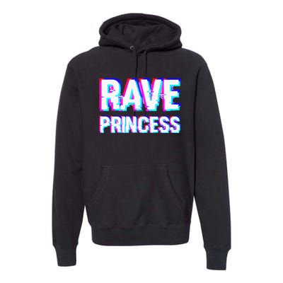 Music EDM Techno Rave Princess Premium Hoodie