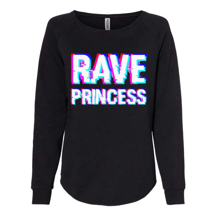 Music EDM Techno Rave Princess Womens California Wash Sweatshirt