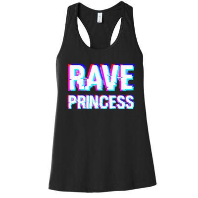 Music EDM Techno Rave Princess Women's Racerback Tank