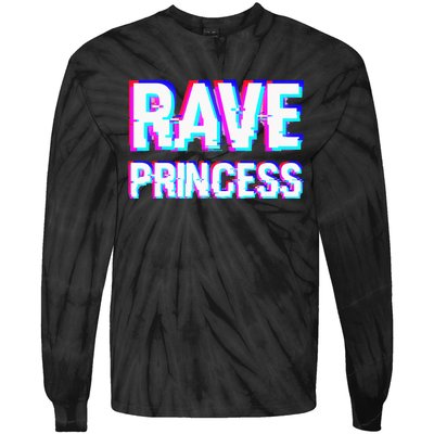 Music EDM Techno Rave Princess Tie-Dye Long Sleeve Shirt