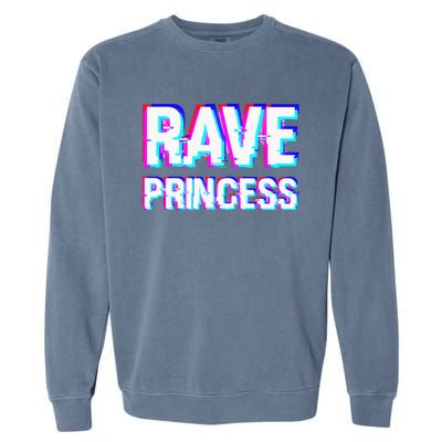 Music EDM Techno Rave Princess Garment-Dyed Sweatshirt