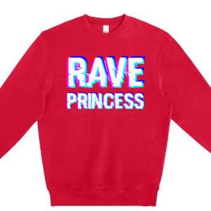 Music EDM Techno Rave Princess Premium Crewneck Sweatshirt