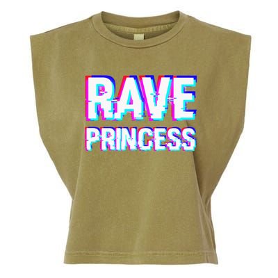 Music EDM Techno Rave Princess Garment-Dyed Women's Muscle Tee