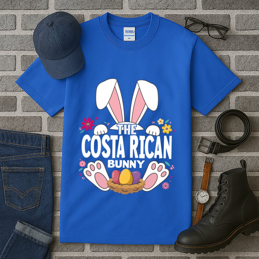 Matching Easter The Costa Rican Bunny Family Great Gift Tall T-Shirt