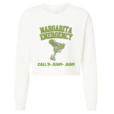 Margarita Emergency Taco And Tequila Cropped Pullover Crew