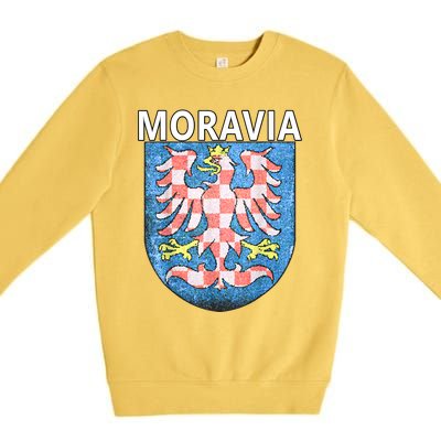 Moravian Emblem Tee Artisticlook Historical Moravia Premium Crewneck Sweatshirt