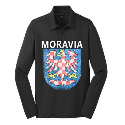 Moravian Emblem Tee Artisticlook Historical Moravia Silk Touch Performance Long Sleeve Polo