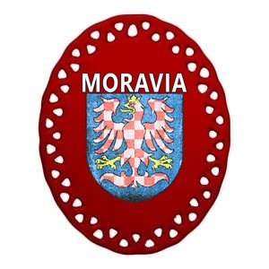 Moravian Emblem Tee Artisticlook Historical Moravia Ceramic Oval Ornament