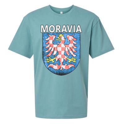 Moravian Emblem Tee Artisticlook Historical Moravia Sueded Cloud Jersey T-Shirt