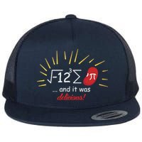 Math Equation Teachers Funny Quote On Them Flat Bill Trucker Hat