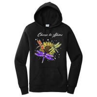 Metal Health Awareness Sunflower Dragonfly's Women's Pullover Hoodie