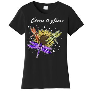 Metal Health Awareness Sunflower Dragonfly's Women's T-Shirt