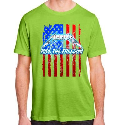 Metal Merica Ride The Freedom Adult ChromaSoft Performance T-Shirt