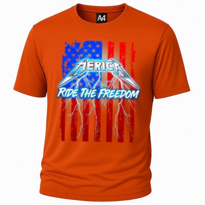 Metal Merica Ride The Freedom Cooling Performance Crew T-Shirt