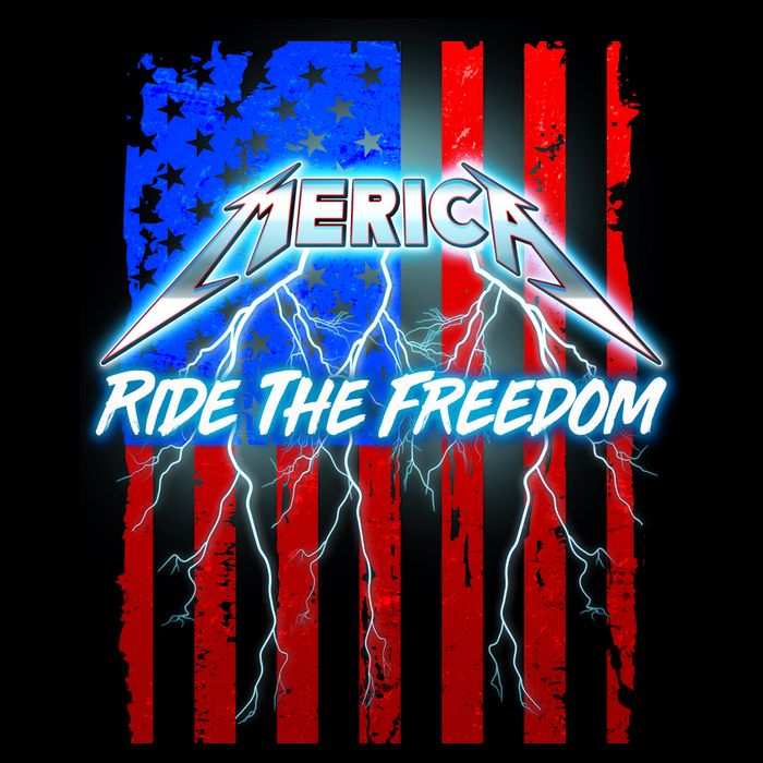 Metal Merica Ride The Freedom Cooling Performance Crew T-Shirt