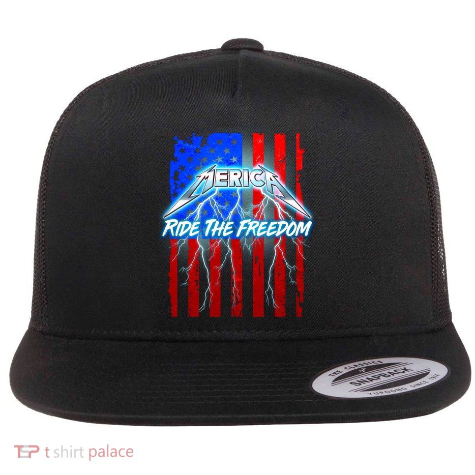 Metal Merica Ride The Freedom Flatbill Hat