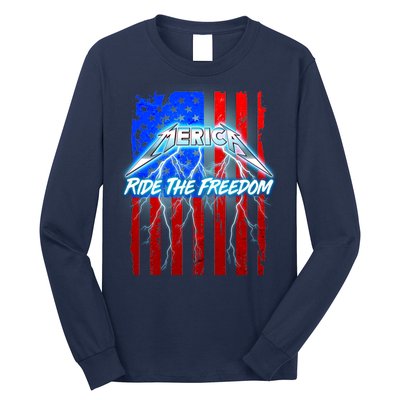 Metal Merica Ride The Freedom Long Sleeve Shirt