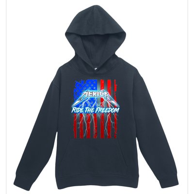 Metal Merica Ride The Freedom Urban Pullover Hoodie