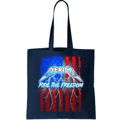 Metal Merica Ride The Freedom Tote Bag