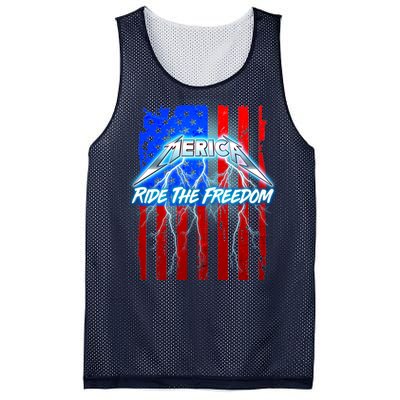 Metal Merica Ride The Freedom Mesh Reversible Basketball Jersey Tank