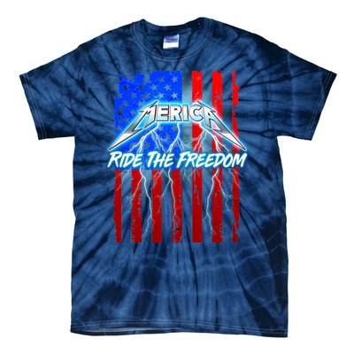 Metal Merica Ride The Freedom Tie-Dye T-Shirt