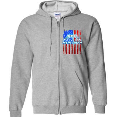 Metal Merica Ride The Freedom Full Zip Hoodie