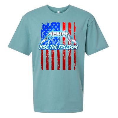 Metal Merica Ride The Freedom Sueded Cloud Jersey T-Shirt