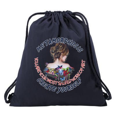 Metamorphosis Work Of Art Drawstring Bag