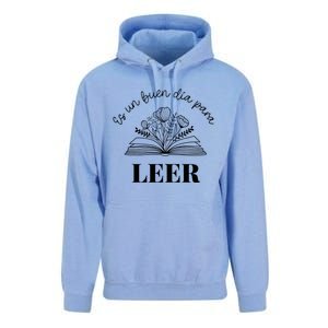 Maestra Es Un Buen Dia Para Leer Spanish Book Lover Bibliote Unisex Surf Hoodie