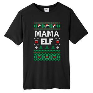 Mama Elf Ugly Christmas Tall Fusion ChromaSoft Performance T-Shirt