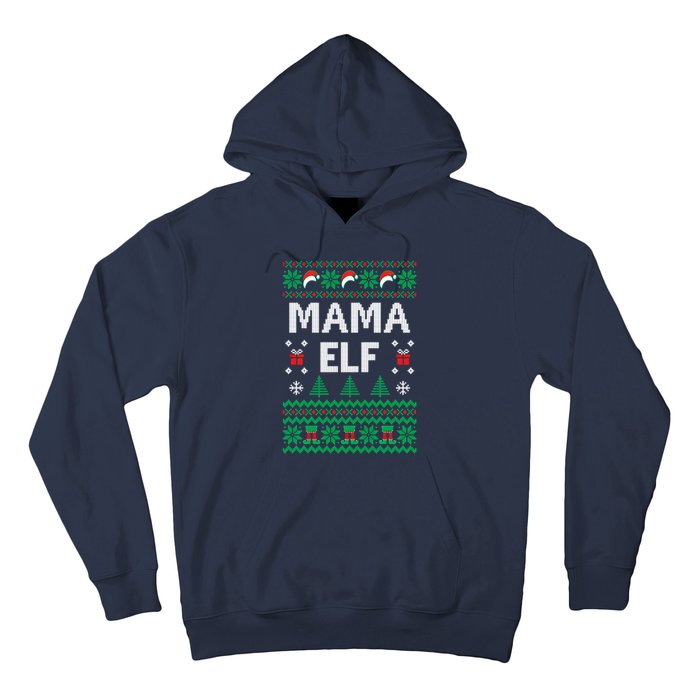 Mama Elf Ugly Christmas Hoodie