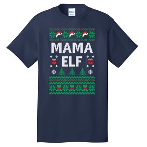 Mama Elf Ugly Christmas Tall T-Shirt