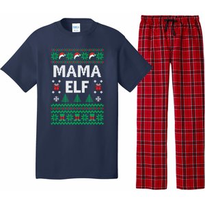 Mama Elf Ugly Christmas Pajama Set