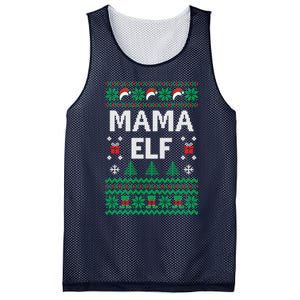 Mama Elf Ugly Christmas Mesh Reversible Basketball Jersey Tank