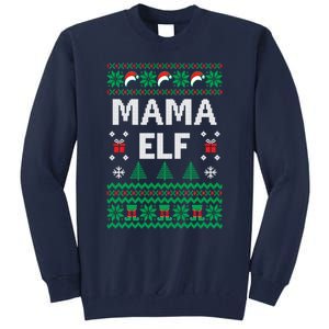 Mama Elf Ugly Christmas Tall Sweatshirt