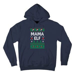 Mama Elf Ugly Christmas Tall Hoodie