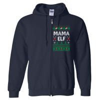 Mama Elf Ugly Christmas Full Zip Hoodie