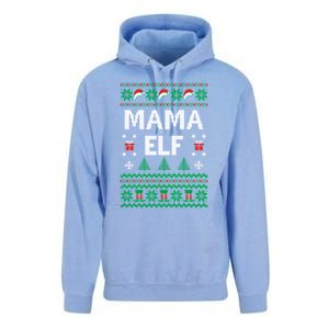 Mama Elf Ugly Christmas Unisex Surf Hoodie