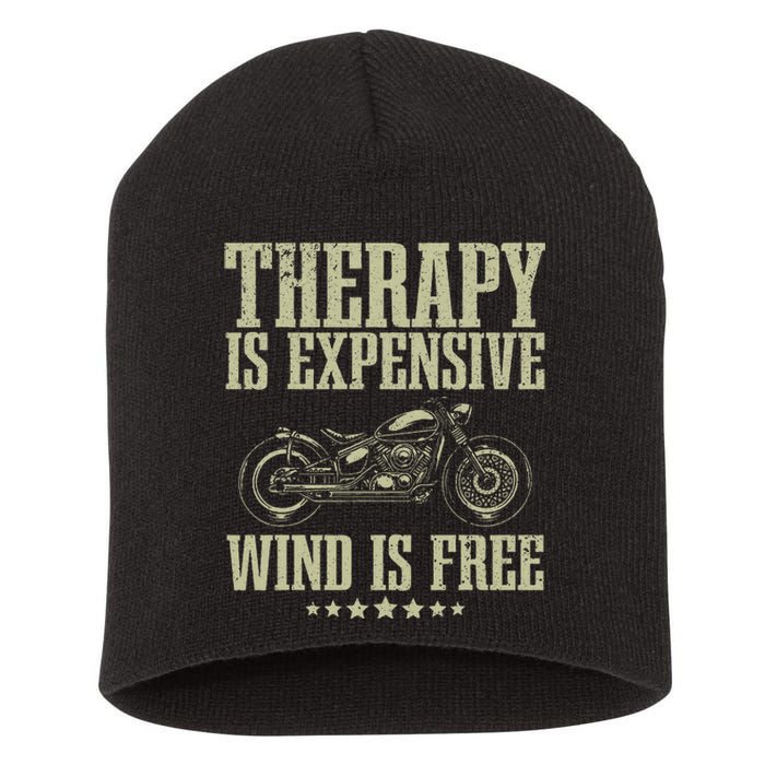 Motorcycle Enthusiast's Ultimate Ride Cool Bike Gear Short Acrylic Beanie