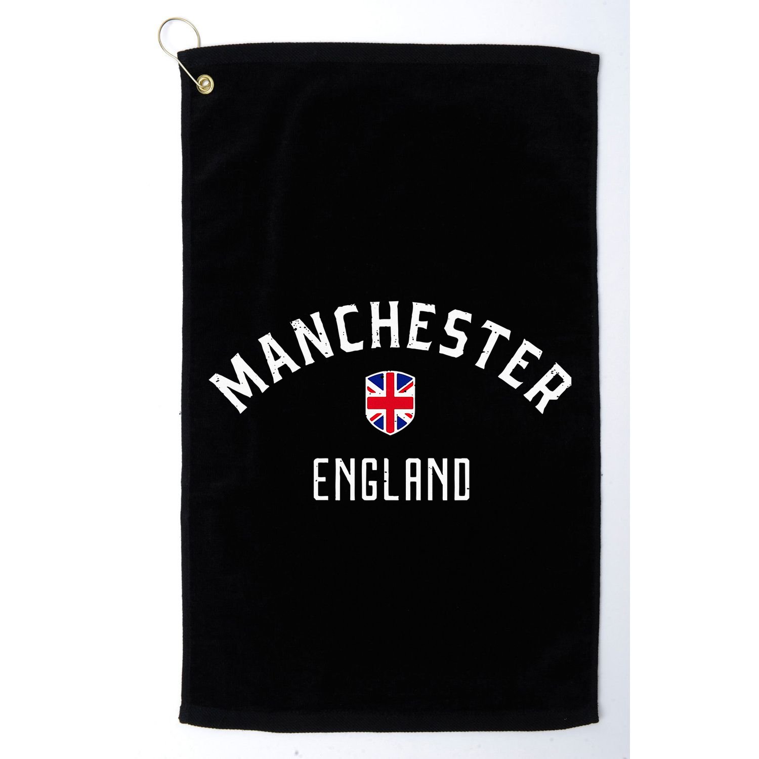 Manchester England United Kingdom British Flag Vintage Golf Towel