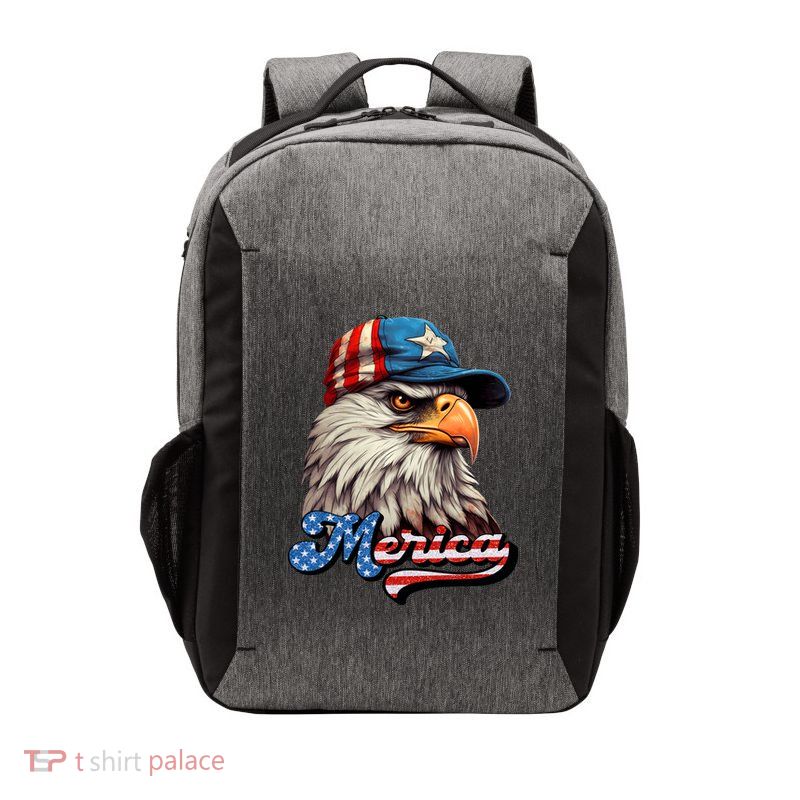 Merica Eagle USA Eagle 4th Of July Patriotic Funny Bald Eagle Vector Backpack