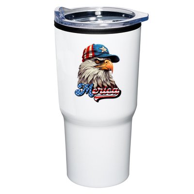 Merica Eagle USA Eagle 4th Of July Patriotic Funny Bald Eagle Tumbler