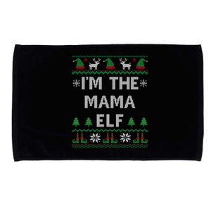 Mama Elf Ugly Christmas Mom Mother Great Gift Microfiber Hand Towel