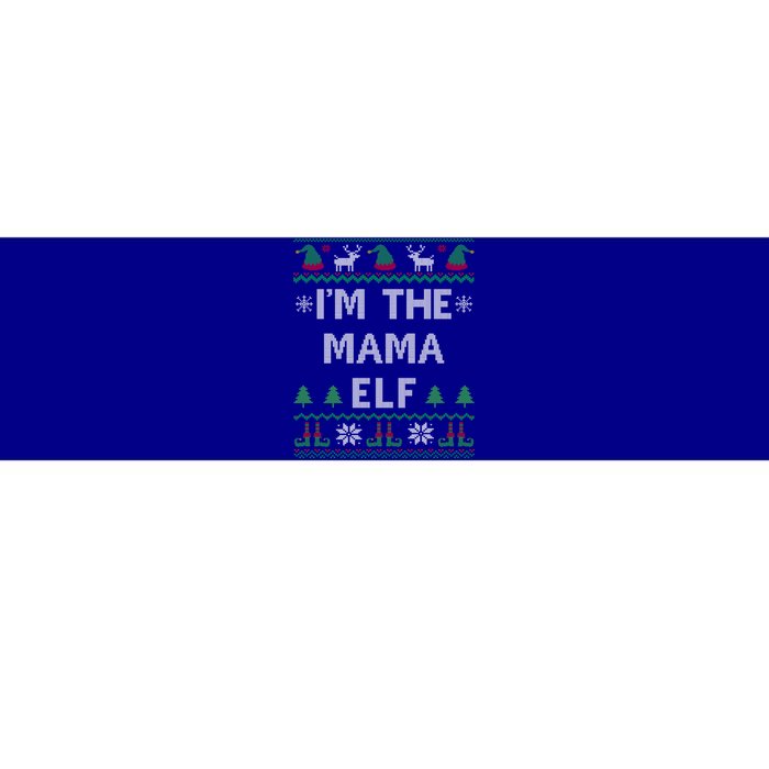 Mama Elf Ugly Christmas Mom Mother Great Gift Bumper Sticker