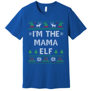 Mama Elf Ugly Christmas Mom Mother Great Gift Premium T-Shirt