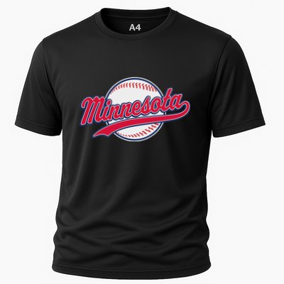 Minnesota Ee Vintage Baseball Hrowback Retro Design Performance Shirt