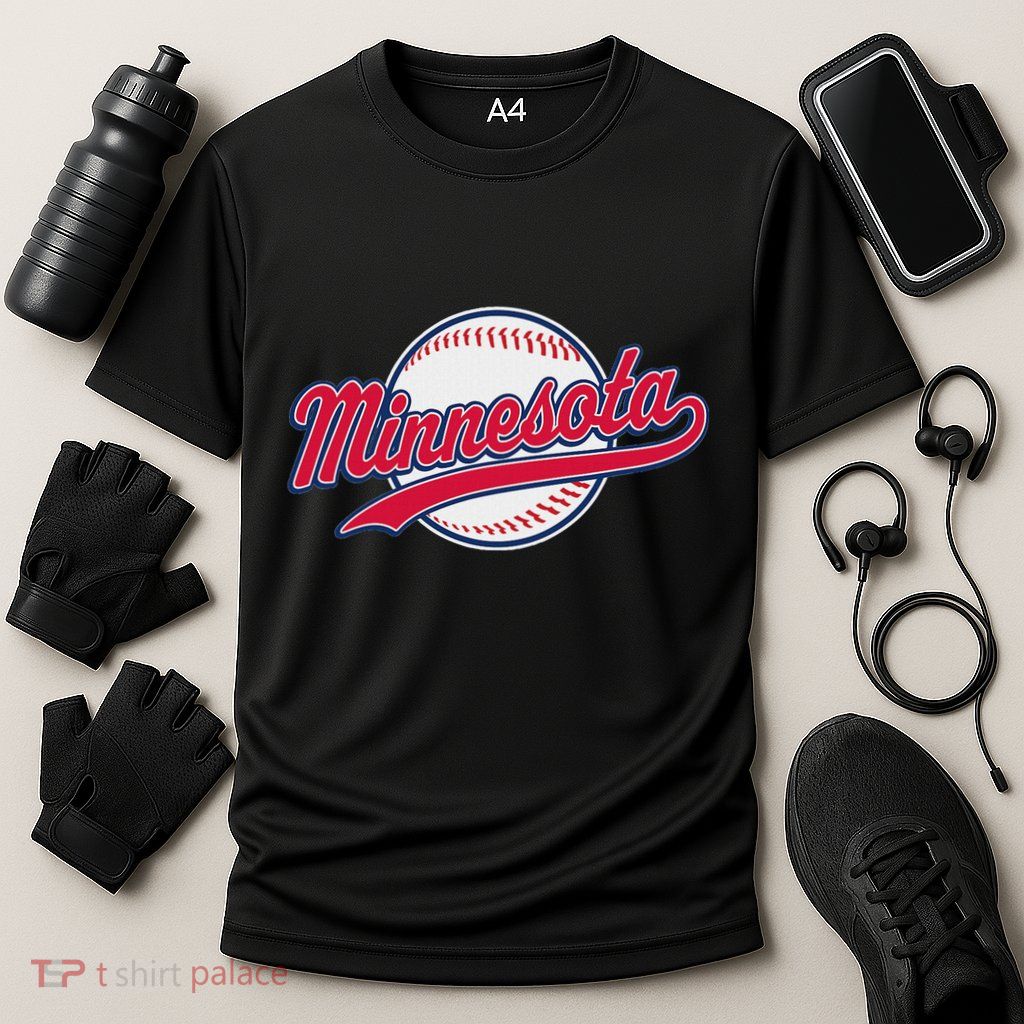 Minnesota Ee Vintage Baseball Hrowback Retro Design Performance Shirt