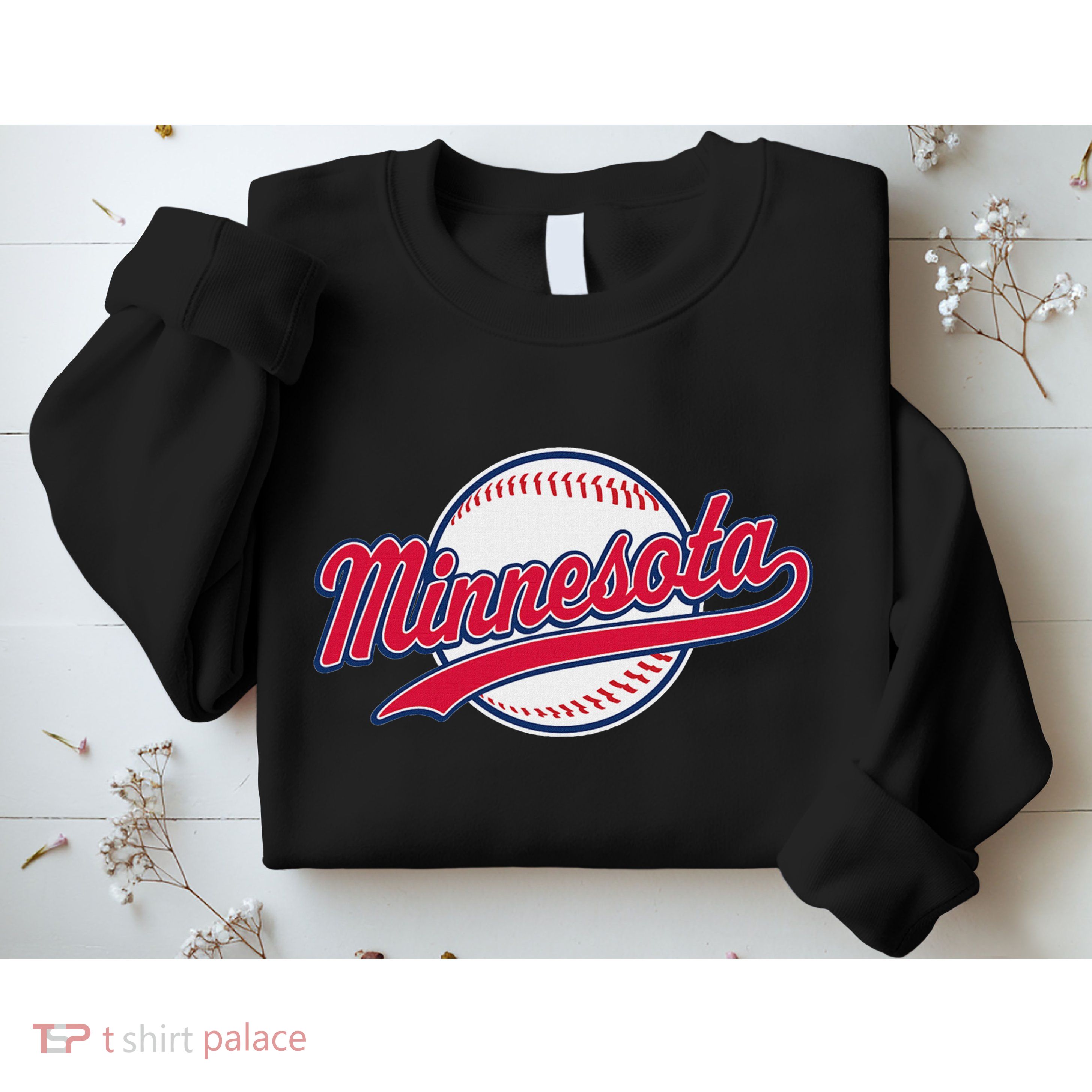 Minnesota Ee Vintage Baseball Hrowback Retro Design Sweatshirt
